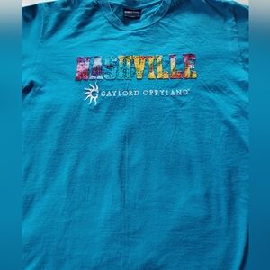 "NASHVILLE GAYLORD OPRYLAND" Ladies T-Shirt. Size Large. Short Sleeves